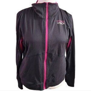 Women Rock Plus Size XXL Full Zip Sweater